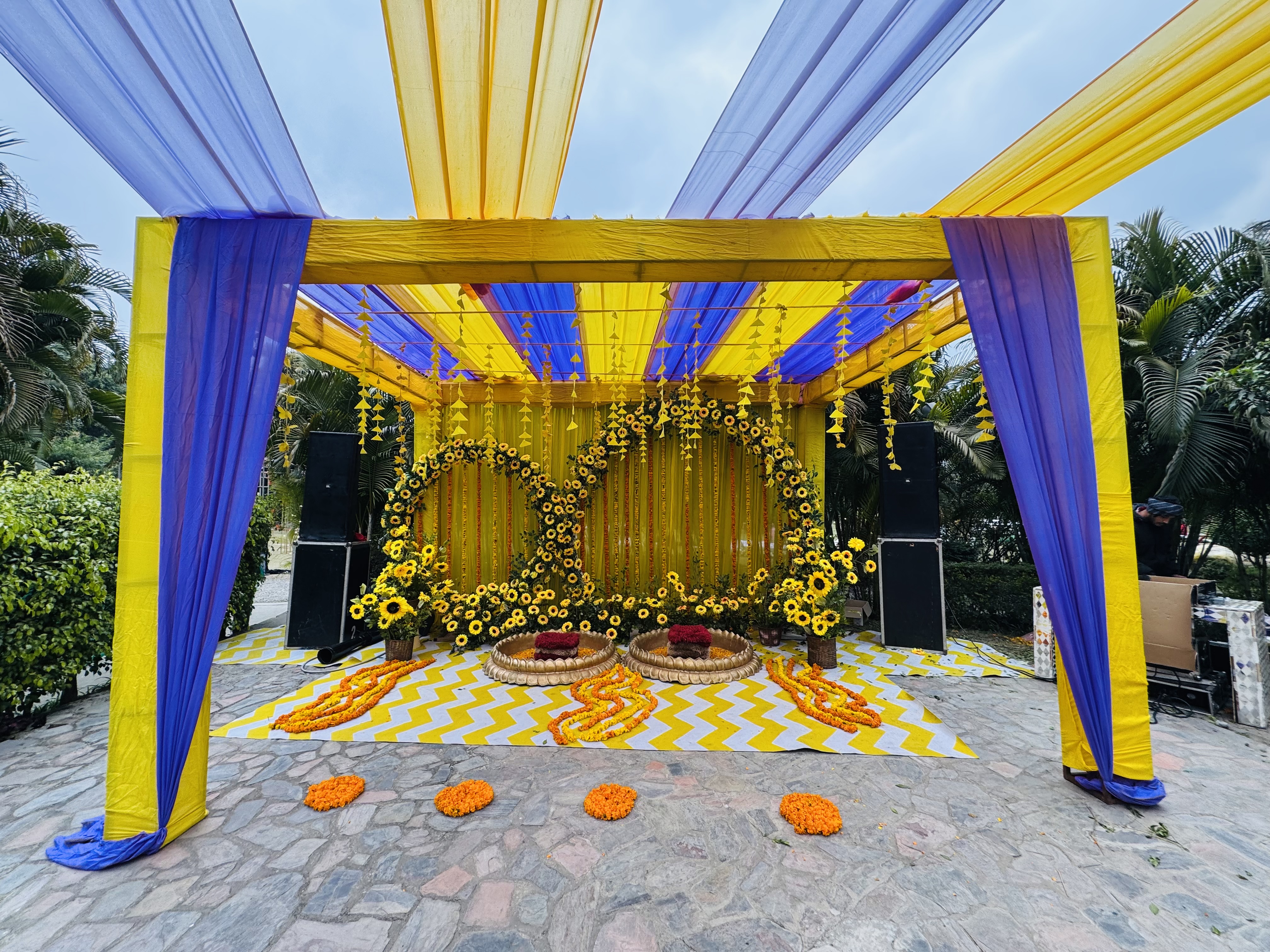 Haldi wedding photo at Corbett Wild Resort